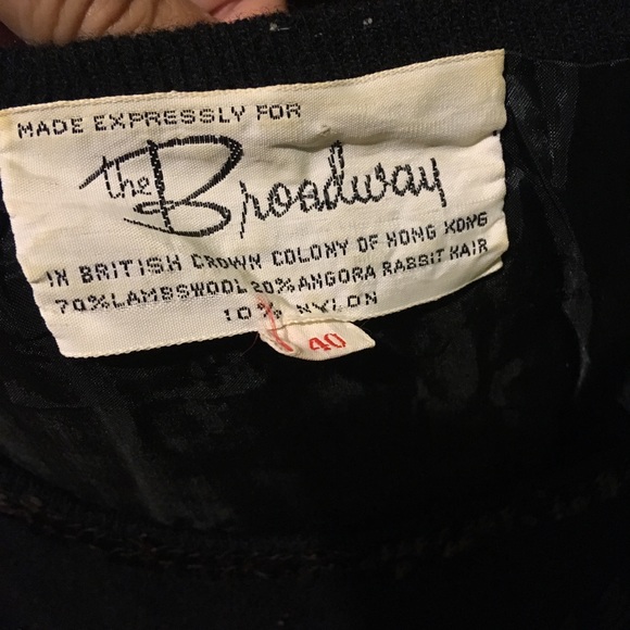 - Vintage lambswool beaded black sweater The Broadway - Picture 3 of 6